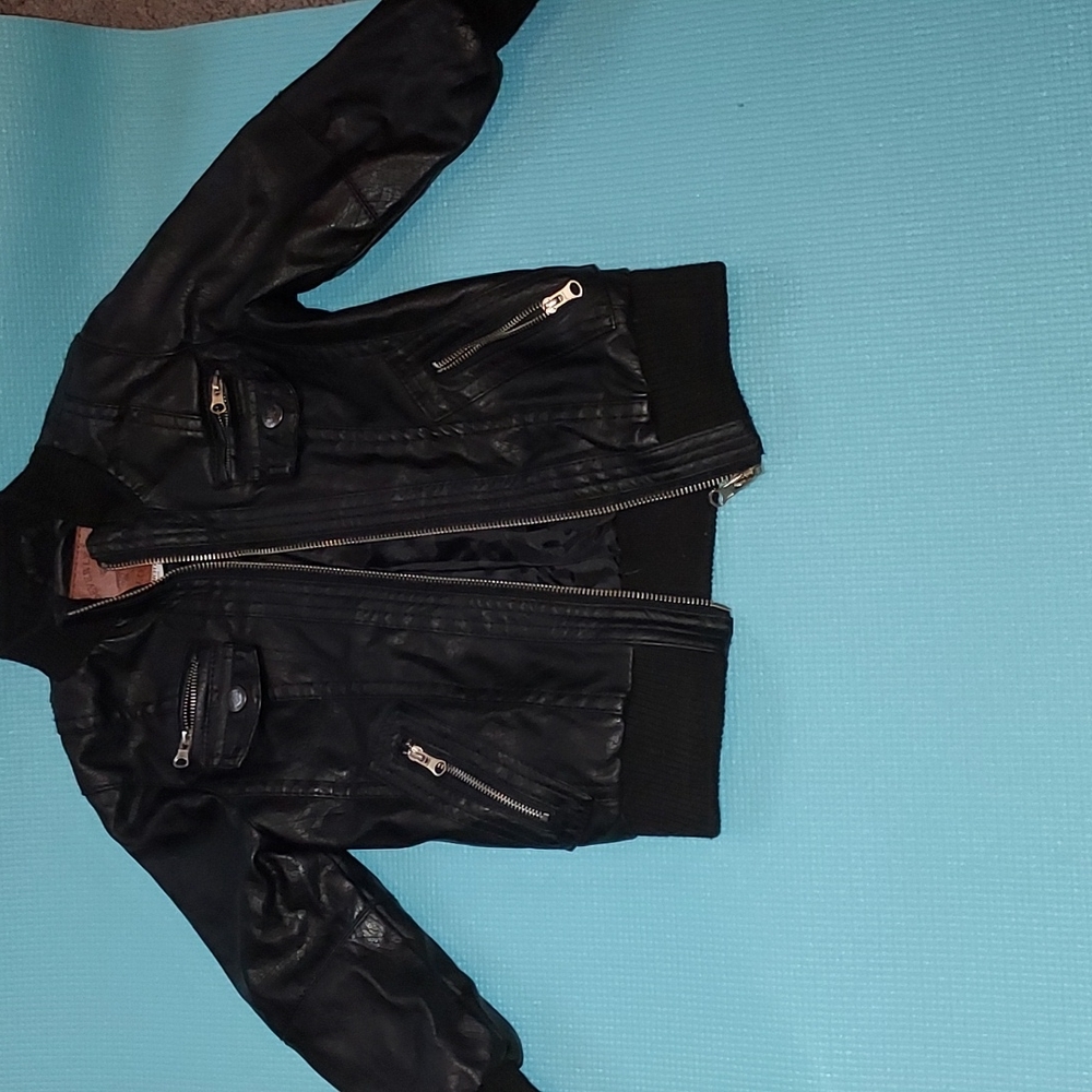 Polo Club Leather Boy's Jacket Size 3